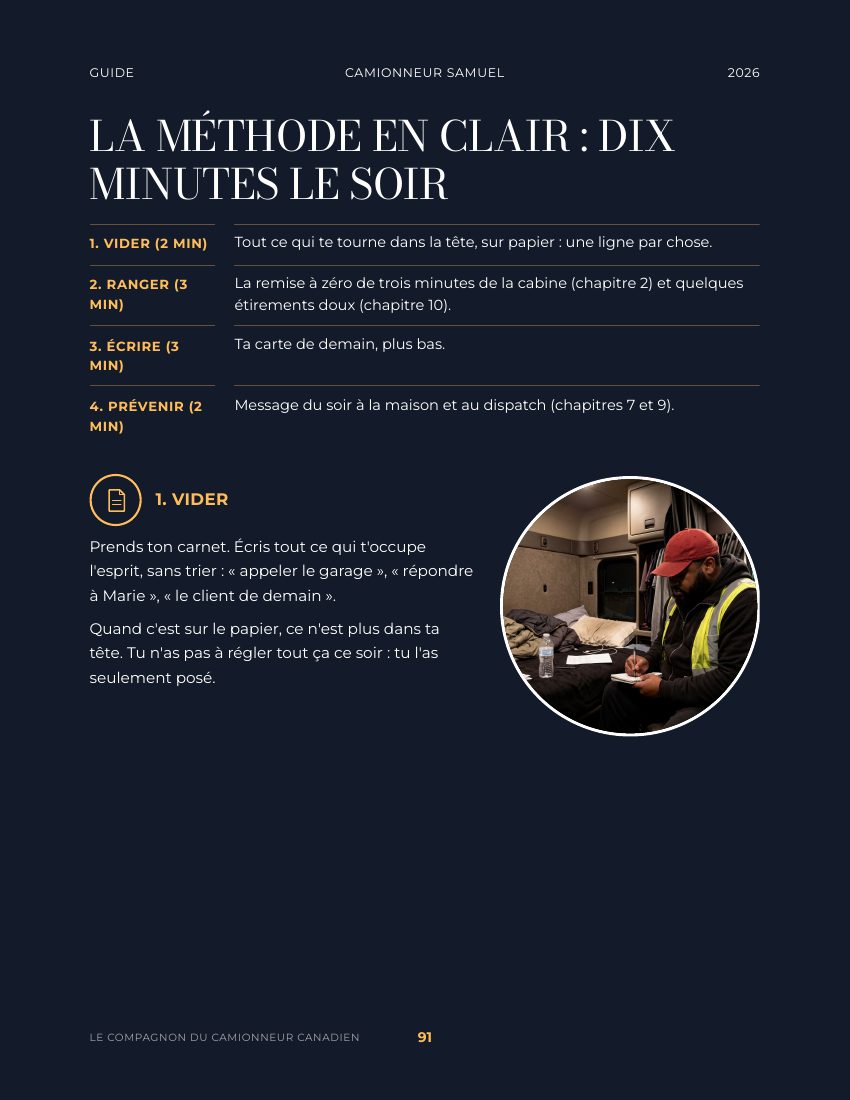 Chapitre 11 : fermer la journée